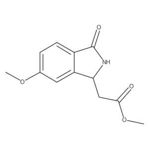 Methyl 2,3-dihydro-6-methoxy-3-oxo-1H-isoindole-1-acetate Structure