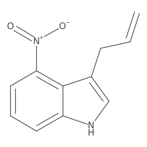 3-Allyl-4-nitro-1H-indole结构式