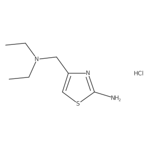 4-[(Diethylamino)methyl]-1,3-thiazol-2-amine hydrochloride Structure