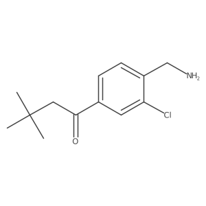 2-Chloro-4-(3,3-dimethyl-butyryl)-benzylamine结构式