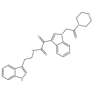 N-(2-(1H-indol-3-yl)ethyl)-2-(1-(2-morpholino-2-oxoethyl)-1H-indol-3-yl)-2-oxoacetamide Structure