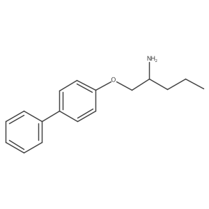 1-([1,1a(2)-Biphenyl]-4-yloxy)-2-pentanamine Structure