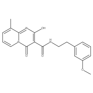2-hydroxy-N-(3-methoxyphenethyl)-9-methyl-4-oxo-4H-pyrido[1,2-a]pyrimidine-3-carboxamide结构式