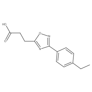 3-[3-(4-Ethylphenyl)-1,2,4-oxadiazol-5-yl]propanoic acid结构式