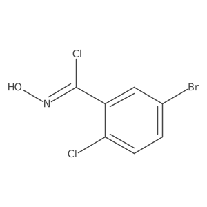 5-Bromo-2-chloro-N-hydroxybenZimidoyl chloride Structure