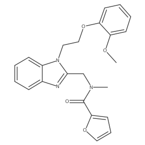 N-({1-[2-(2-methoxyphenoxy)ethyl]-1H-1,3-benzodiazol-2-yl}methyl)-N-methylfuran-2-carboxamide Structure