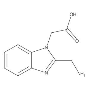 [2-(aminomethyl)-1H-benzimidazol-1-yl]acetic acid Structure
