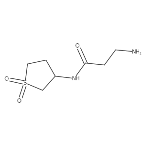 3-Amino-N-(1,1-dioxo-1lambda6-thiolan-3-yl)propanamide Structure