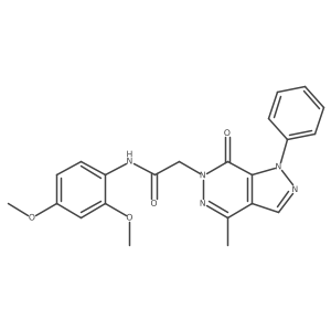 N-(2,4-dimethoxyphenyl)-2-(4-methyl-7-oxo-1-phenyl-1H-pyrazolo[3,4-d]pyridazin-6(7H)-yl)acetamide Structure