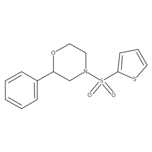 2-Phenyl-4-(thiophen-2-ylsulfonyl)morpholine结构式
