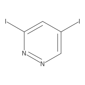 3,5-Diiodopyridazine Structure
