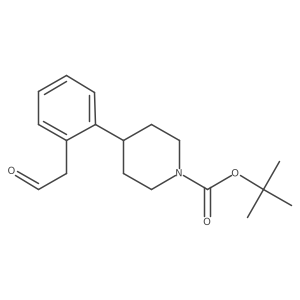 4-[2-(2-Oxoethyl)phenyl]-1-piperidinecarboxylic acid 1,1-dimethylethyl ester Structure