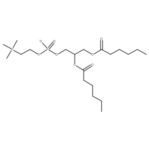 3,5,9-Trioxa-4-phosphapentadecan-1-aminium, 4-hydroxy-N,N,N-trimethyl-10-oxo-7-[(1-oxohexyl)oxy]-, inner salt, 4-oxide, (S)-结构式