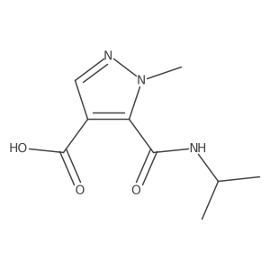 5-[(Isopropylamino)carbonyl]-1-methyl-1H-pyrazole-4-carboxylic acid Structure