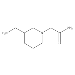 2-[3-(Aminomethyl)piperidin-1-yl]acetamide结构式