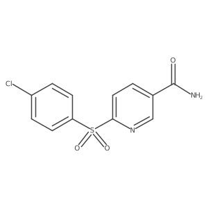 6-((4-Chlorophenyl)sulfonyl)nicotinamide Structure