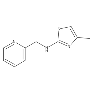 N-(4-Methyl-2-thiazolyl)-2-pyridinemethanamine结构式