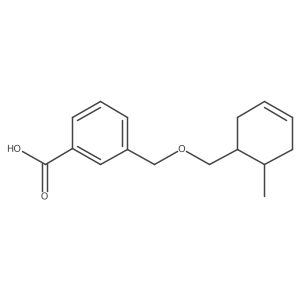 3-{[(6-Methylcyclohex-3-en-1-yl)methoxy]methyl}benzoic acid Structure