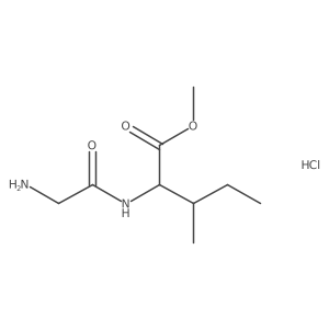 Methyl glycylisoleucinate hydrochloride结构式