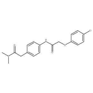 2-{4-[2-(4-Chlorophenoxy)acetamido]phenyl}-N,N-dimethylacetamide Structure