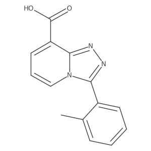 3-o-Tolyl-[1,2,4]triazolo[4,3-a]pyridine-8-carboxylic acid Structure