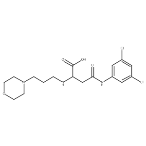 4-((3,5-Dichlorophenyl)amino)-2-((3-morpholinopropyl)amino)-4-oxobutanoic acid结构式