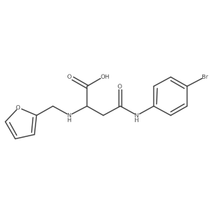 4-((4-Bromophenyl)amino)-2-((furan-2-ylmethyl)amino)-4-oxobutanoic acid结构式