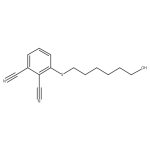 3-[(6-Hydroxyhexyl)thio]-1,2-benzenedicarbonitrile Structure