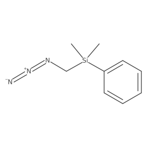 [(Phenyldimethylsilyl)methyl] azide Structure