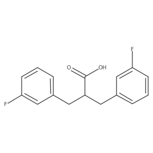 a-(3-Fluorobenzyl)-3-fluorobenzenepropanoic acid结构式