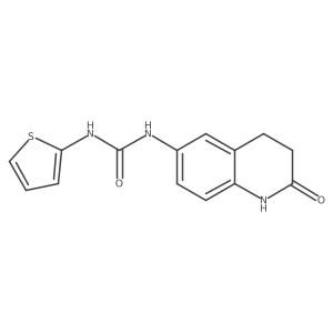 1-(2-Oxo-1,2,3,4-tetrahydroquinolin-6-yl)-3-(thiophen-2-yl)urea Structure