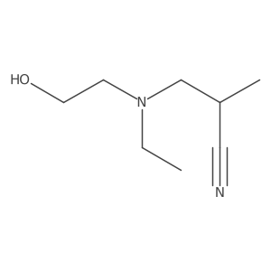 3-[Ethyl(2-hydroxyethyl)amino]-2-methylpropanenitrile Structure