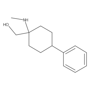 [1-(Methylamino)-4-phenylcyclohexyl]methanol Structure