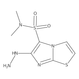 6-Hydrazinyl-N,N-dimethylimidazo[2,1-b]thiazole-5-sulfonamide Structure