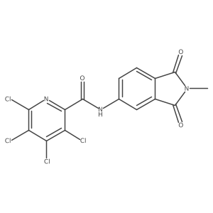 3,4,5,6-tetrachloro-N-(2-methyl-1,3-dioxo-2,3-dihydro-1H-isoindol-5-yl)pyridine-2-carboxamide Structure
