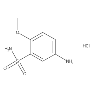 5-Amino-2-methoxybenzene-1-sulfonamide hydrochloride Structure