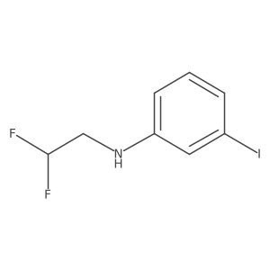 N-(2,2-difluoroethyl)-3-iodoaniline Structure