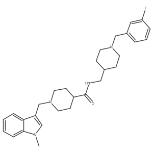 5-[(2-chlorophenyl)acetyl]-3-[4-ethyl-5-(methylthio)-4H-1,2,4-triazol-3-yl]-1-methyl-4,5,6,7-tetrahydro-1H-pyrazolo[4,3-c]pyridine Structure