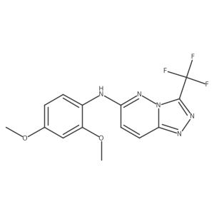 N-(2,4-dimethoxyphenyl)-3-(trifluoromethyl)[1,2,4]triazolo[4,3-b]pyridazin-6-amine Structure