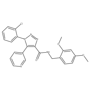 1-(2-chlorophenyl)-N-(2,4-dimethoxybenzyl)-5-(pyridin-3-yl)-1H-1,2,3-triazole-4-carboxamide Structure