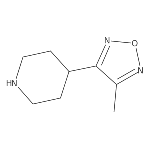 4-(4-Methyl-1,2,5-oxadiazol-3-yl)piperidine Structure