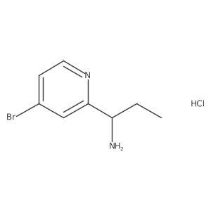 1-(4-Bromopyridin-2-yl)propan-1-amine hydrochloride Structure