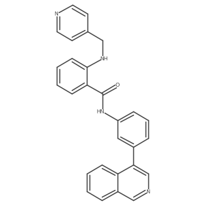 N-[3-(4-isoquinolyl)phenyl]-2-(4-pyridylmethylamino)benzamide Structure