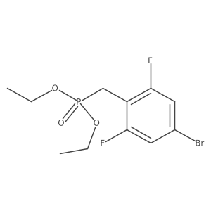 Diethyl 4-Bromo-2,6-difluorobenzylphosphonate结构式