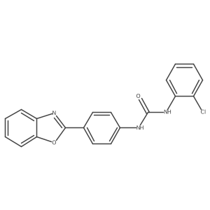 1-(4-(Benzo[d]oxazol-2-yl)phenyl)-3-(2-chlorophenyl)urea Structure