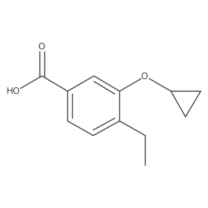 3-Cyclopropoxy-4-ethylbenzoic acid Structure