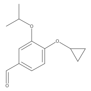 4-Cyclopropoxy-3-isopropoxybenzaldehyde结构式