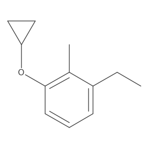 1-Cyclopropoxy-3-ethyl-2-methylbenzene Structure