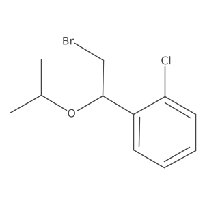1-[2-Bromo-1-(propan-2-yloxy)ethyl]-2-chlorobenzene Structure