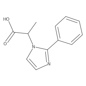 2-(2-phenyl-1H-imidazol-1-yl)propanoic acid Structure
